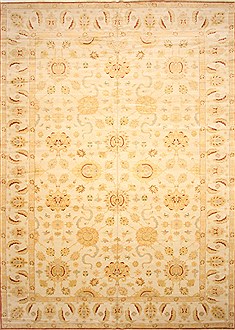 Egyptian Chobi Beige Rectangle 13x20 ft and Larger Wool Carpet 30658
