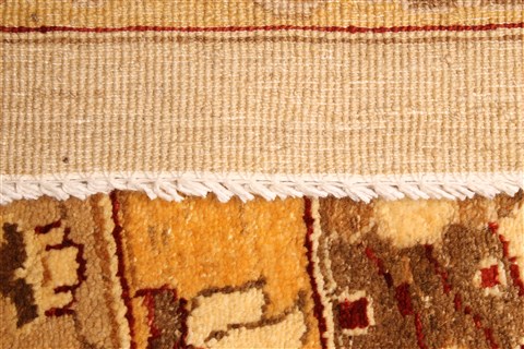 Pishavar Beige Hand Knotted 153 X 2010 Area Rug 250-30659 Image 3