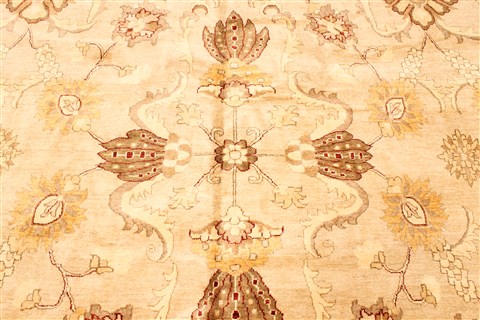 Pishavar Beige Hand Knotted 153 X 2010 Area Rug 250-30659 Image 7