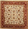 Kashan Beige Square Hand Knotted 1111 X 122  Area Rug 250-30661 Thumb 0