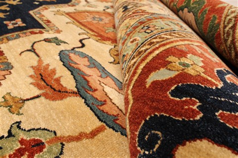 Serapi Blue Hand Knotted 1310 X 183 Area Rug 250-30663 Image 5