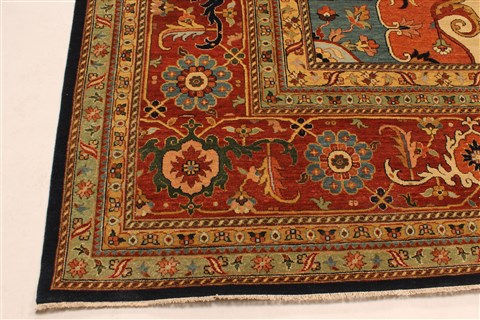 Serapi Blue Hand Knotted 1310 X 183 Area Rug 250-30663 Image 8
