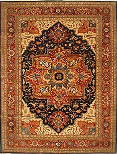 Serapi Blue Hand Knotted 13'10" X 18'3"  Area Rug 250-30663
