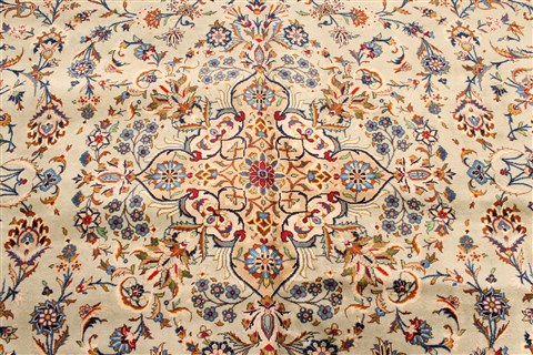 Kerman Blue Hand Knotted 131 X 192 Area Rug 250-30666 Image 12