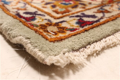 Kerman Blue Hand Knotted 131 X 192 Area Rug 250-30666 Image 2