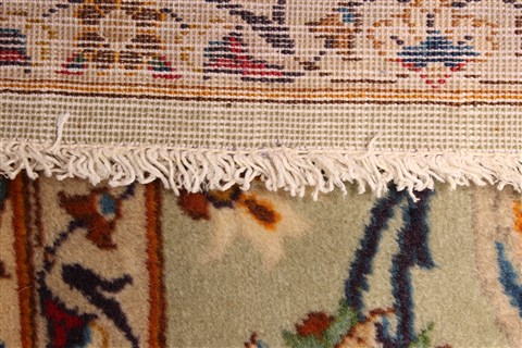 Kerman Blue Hand Knotted 131 X 192 Area Rug 250-30666 Image 3
