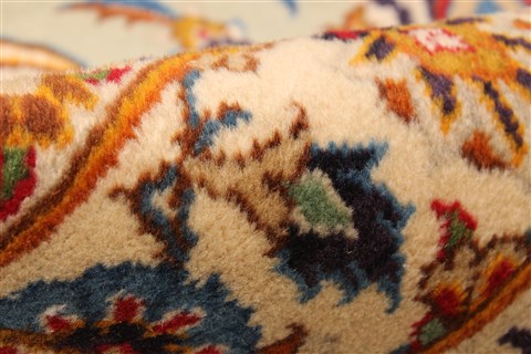 Kerman Blue Hand Knotted 131 X 192 Area Rug 250-30666 Image 7