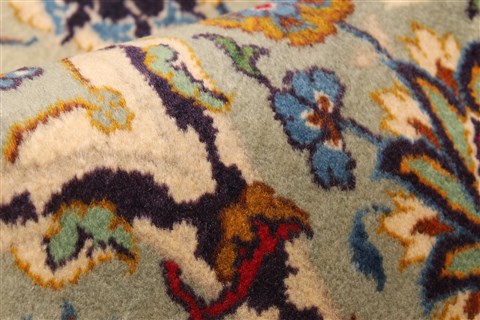 Kerman Blue Hand Knotted 131 X 192 Area Rug 250-30666 Image 8