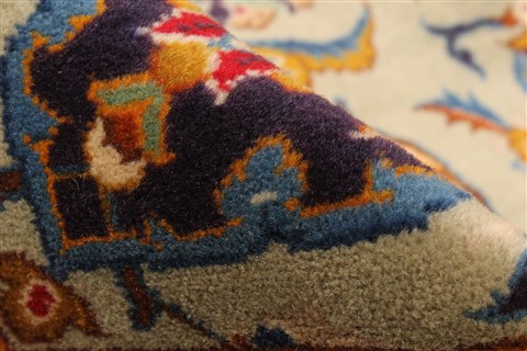 Kerman Blue Hand Knotted 131 X 192 Area Rug 250-30666 Image 9