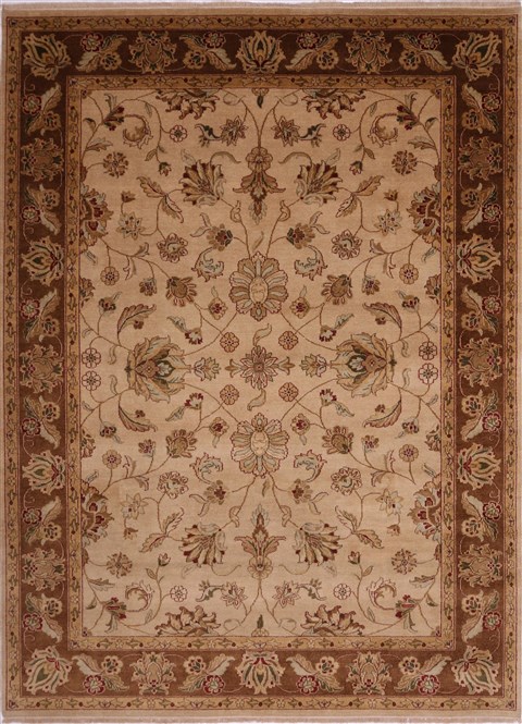 Jaipur Beige Hand Knotted 90 X 122 Area Rug 301-30669 Image 0