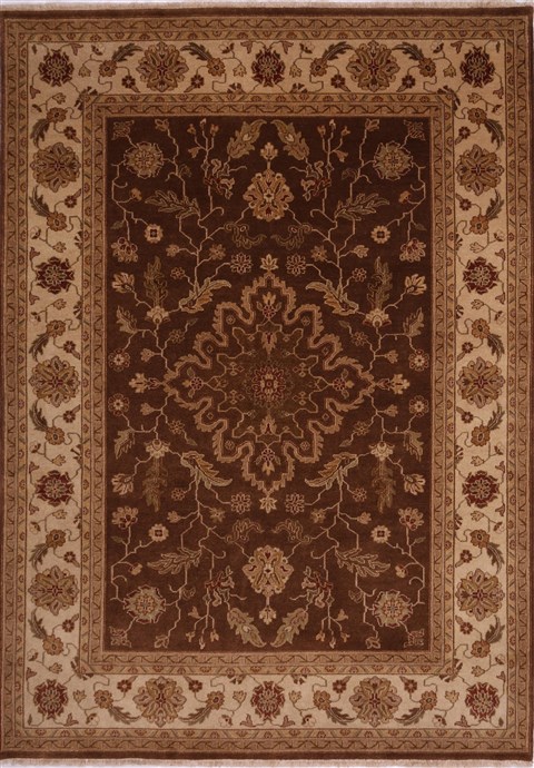Jaipur Brown Hand Knotted 810 X 124  Area Rug 301-30671 Image 0