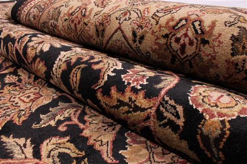 Jaipur Black Hand Knotted 90 X 1111 Area Rug 301-30677 Image 10