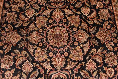 Jaipur Black Hand Knotted 90 X 1111 Area Rug 301-30677 Image 12