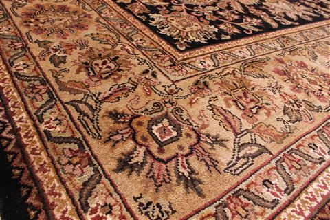 Jaipur Black Hand Knotted 90 X 1111 Area Rug 301-30677 Image 13