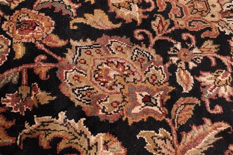 Jaipur Black Hand Knotted 90 X 1111 Area Rug 301-30677 Image 2