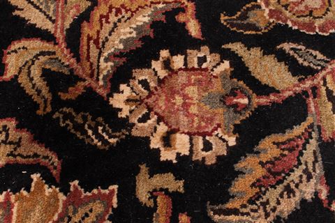 Jaipur Black Hand Knotted 90 X 1111 Area Rug 301-30677 Image 4