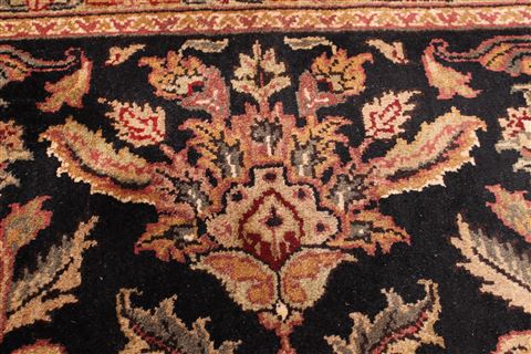 Jaipur Black Hand Knotted 90 X 1111 Area Rug 301-30677 Image 6