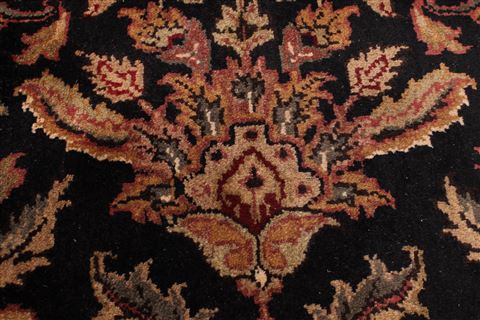 Jaipur Black Hand Knotted 90 X 1111 Area Rug 301-30677 Image 7