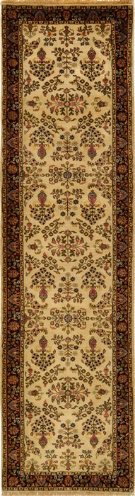 Sarouk White Runner Hand Knotted 28 X 97 Area Rug 276-30683 Image 0