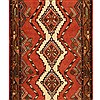 Hamedan Red Runner Hand Knotted 27 X 95 Area Rug 276-30685 Thumb 1