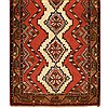 Hamedan Red Runner Hand Knotted 27 X 95  Area Rug 276-30685 Thumb 2