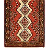 Hamedan Red Runner Hand Knotted 27 X 95 Area Rug 276-30685 Thumb 2