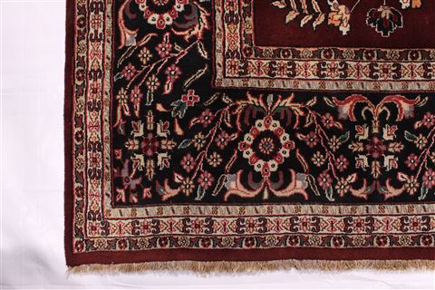 Sarouk Beige Hand Knotted 88 X 1110 Area Rug 301-30688 Image 1