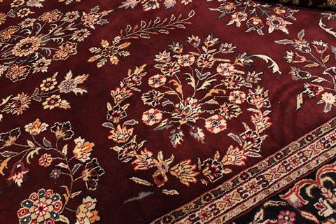 Sarouk Beige Hand Knotted 88 X 1110 Area Rug 301-30688 Image 7