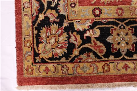 Jaipur Red Hand Knotted 86 X 116 Area Rug 301-30689 Image 1