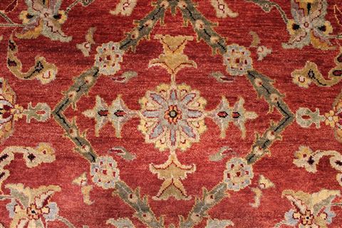 Jaipur Red Hand Knotted 86 X 116 Area Rug 301-30689 Image 2