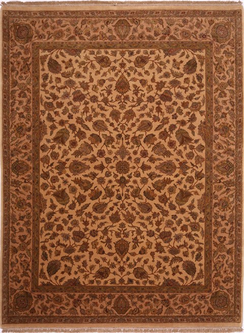 Jaipur Beige Hand Knotted 92 X 1111 Area Rug 301-30691 Image 0