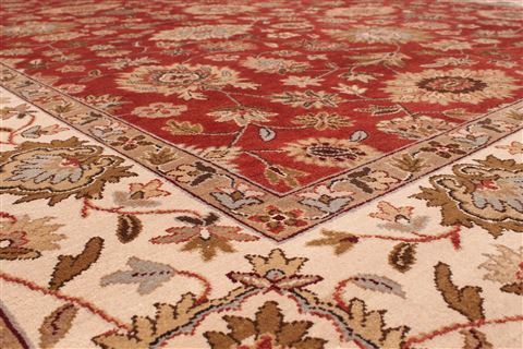 Jaipur Red Hand Knotted 92 X 124 Area Rug 301-30693 Image 2