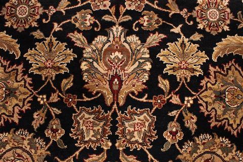 Jaipur Black Hand Knotted 91 X 123 Area Rug 301-30695 Image 8