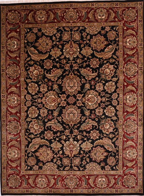 Jaipur Black Hand Knotted 91 X 123 Area Rug 301-30695 Image 0