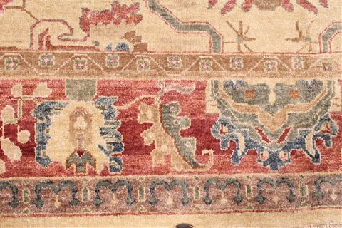 Oushak Yellow Hand Knotted 86 X 116 Area Rug 301-30696 Image 11