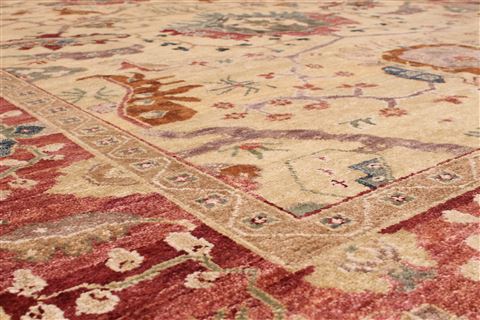 Oushak Yellow Hand Knotted 86 X 116 Area Rug 301-30696 Image 2