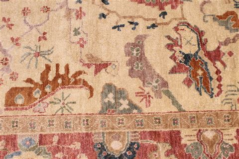 Oushak Yellow Hand Knotted 86 X 116 Area Rug 301-30696 Image 9