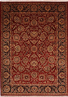 Jaipur Red Hand Knotted 8'11" X 12'2"  Area Rug 301-30699
