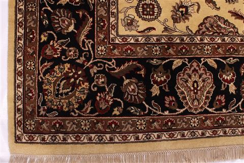 Jaipur Yellow Hand Knotted 90 X 123 Area Rug 301-30704 Image 1