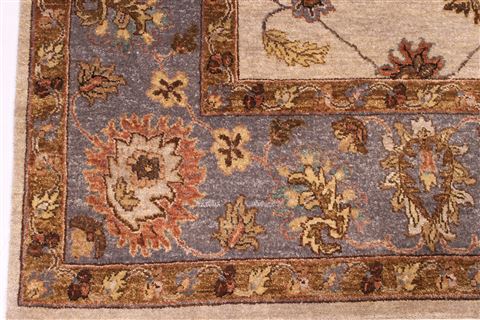 Jaipur Beige Hand Knotted 85 X 117 Area Rug 301-30706 Image 1