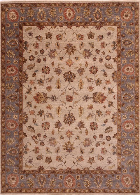 Jaipur Beige Hand Knotted 85 X 117 Area Rug 301-30706 Image 0