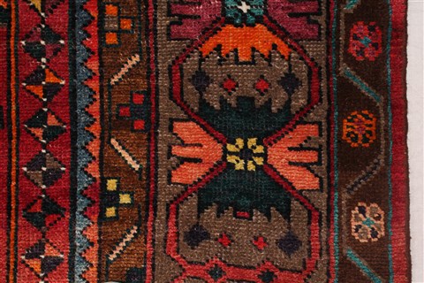 Mahal Red Hand Knotted 102 X 193 Area Rug 400-30707 Image 10
