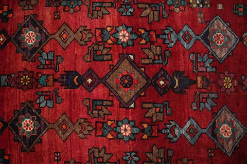 Mahal Red Hand Knotted 102 X 193 Area Rug 400-30707 Image 12