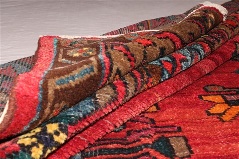 Mahal Red Hand Knotted 102 X 193 Area Rug 400-30707 Image 14