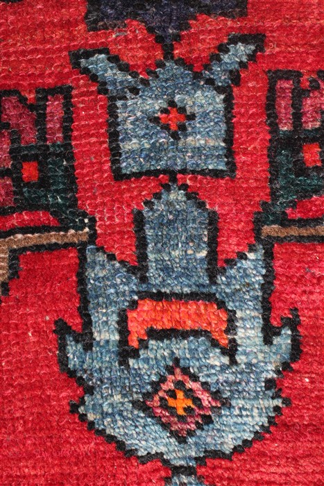 Mahal Red Hand Knotted 102 X 193 Area Rug 400-30707 Image 15
