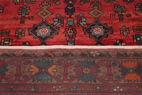 Mahal Red Hand Knotted 102 X 193 Area Rug 400-30707 Image 16