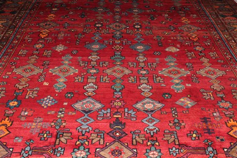 Mahal Red Hand Knotted 102 X 193 Area Rug 400-30707 Image 18