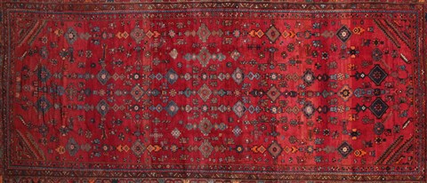 Mahal Red Hand Knotted 102 X 193 Area Rug 400-30707 Image 2