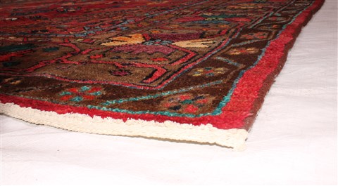 Mahal Red Hand Knotted 102 X 193 Area Rug 400-30707 Image 5