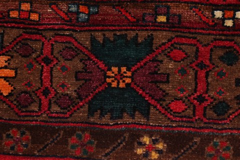 Mahal Red Hand Knotted 102 X 193 Area Rug 400-30707 Image 6